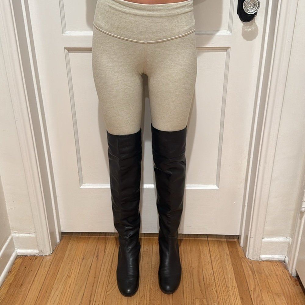 Giuseppe Zanotti Black Leather Over-the-Knee Boots size 37